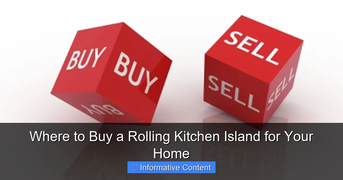 Where to Buy a Rolling Kitchen Island for Your Home