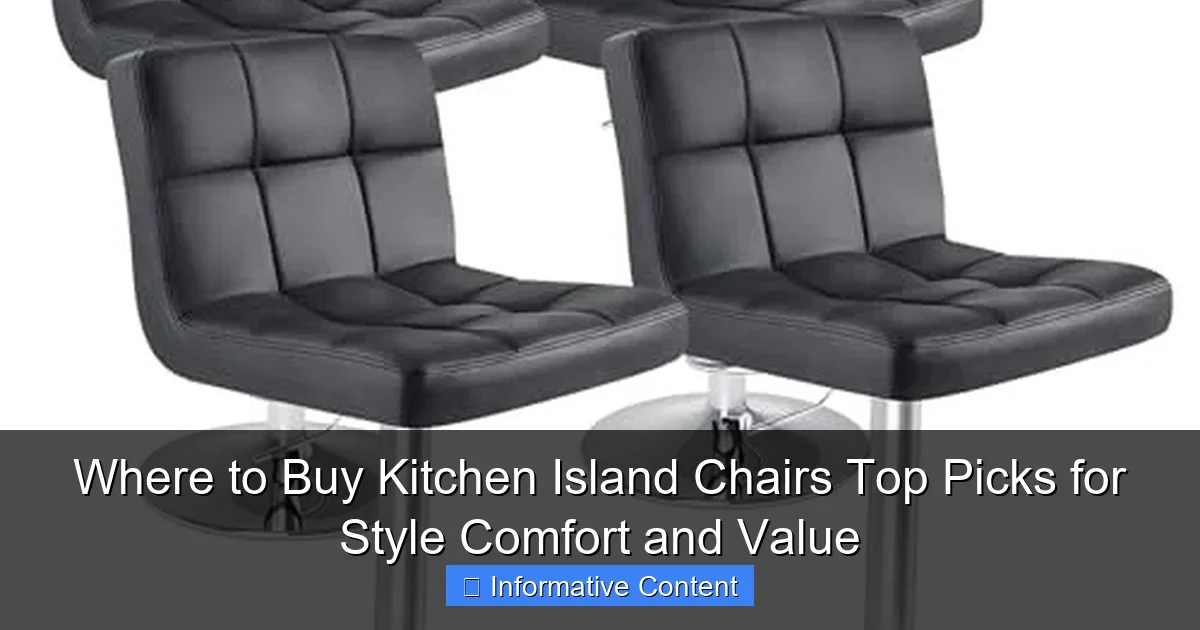Where to Buy Kitchen Island Chairs Top Picks for Style Comfort and Value