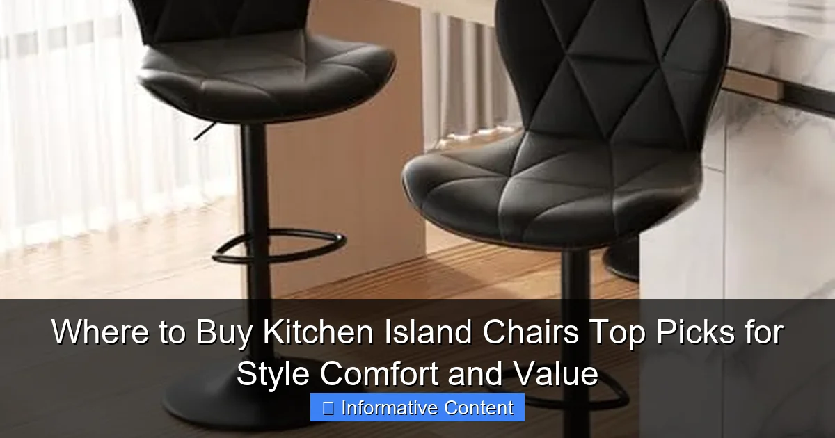Where to Buy Kitchen Island Chairs Top Picks for Style Comfort and Value