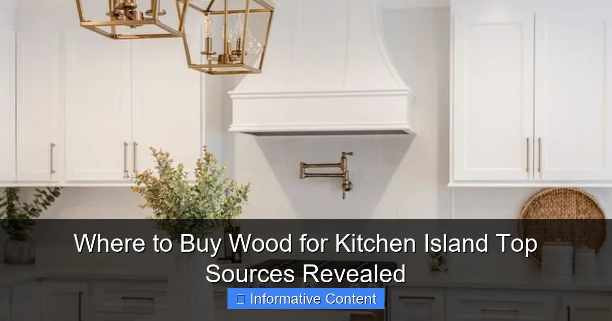 Where to Buy Wood for Kitchen Island Top Sources Revealed
