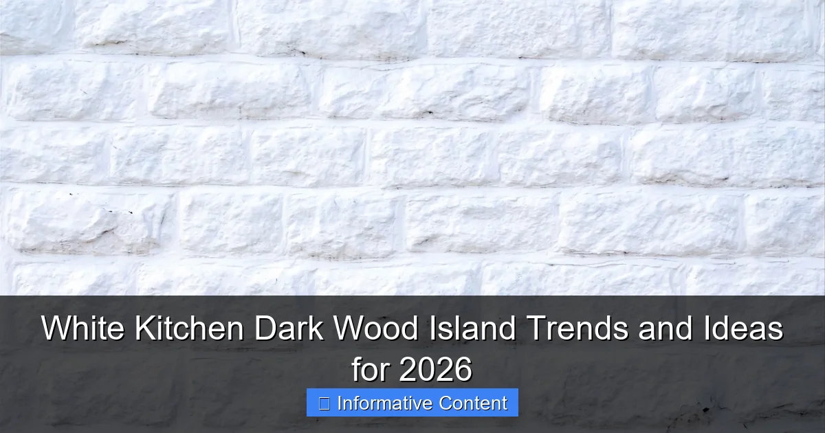 White Kitchen Dark Wood Island Trends and Ideas for 2026