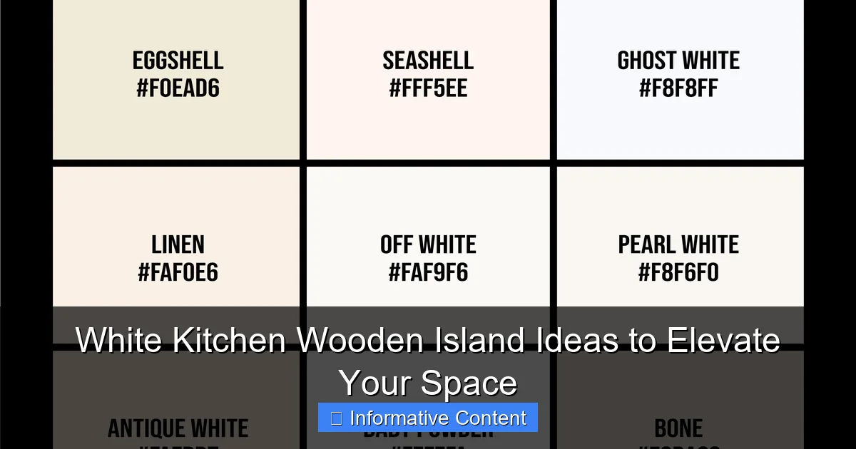 White Kitchen Wooden Island Ideas to Elevate Your Space