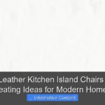 White Leather Kitchen Island Chairs Stylish Seating Ideas for Modern Homes