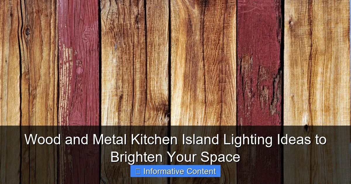 Wood and Metal Kitchen Island Lighting Ideas to Brighten Your Space