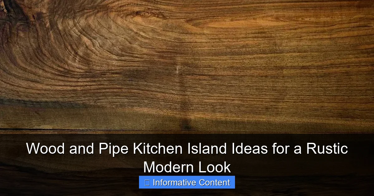 Wood and Pipe Kitchen Island Ideas for a Rustic Modern Look
