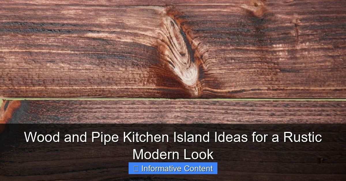 Wood and Pipe Kitchen Island Ideas for a Rustic Modern Look