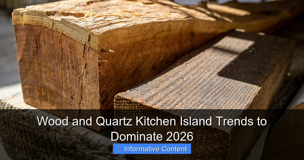 Wood and Quartz Kitchen Island Trends to Dominate 2026