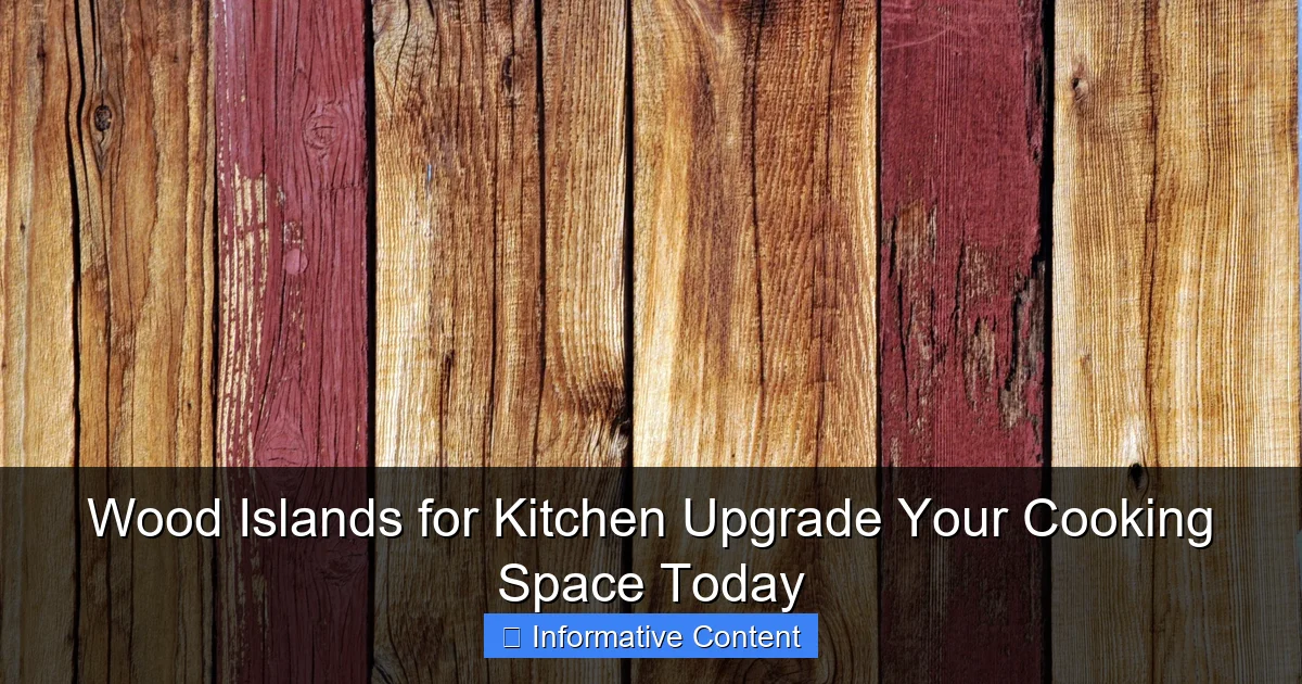 Wood Islands for Kitchen Upgrade Your Cooking Space Today