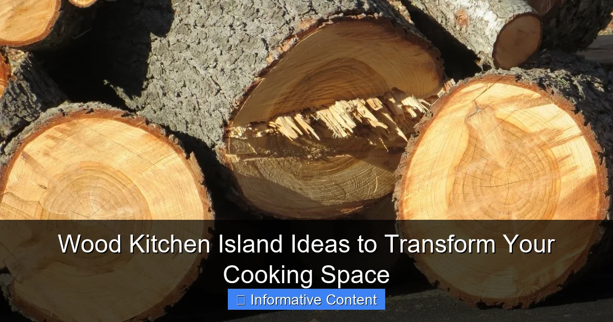 Wood Kitchen Island Ideas to Transform Your Cooking Space