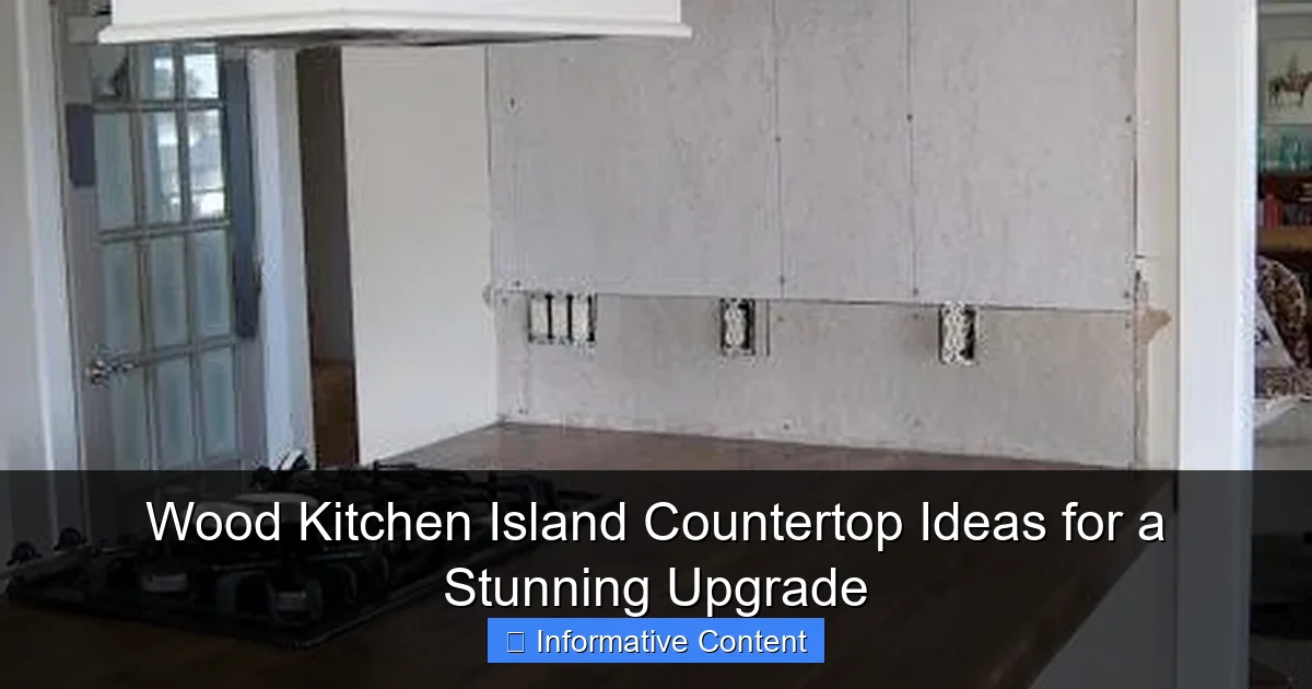 Wood Kitchen Island Countertop Ideas for a Stunning Upgrade