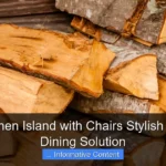 Wood Kitchen Island with Chairs Stylish Functional Dining Solution
