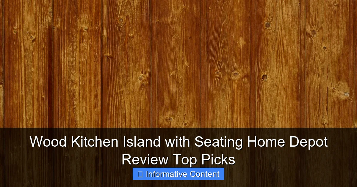 Wood Kitchen Island with Seating Home Depot Review Top Picks