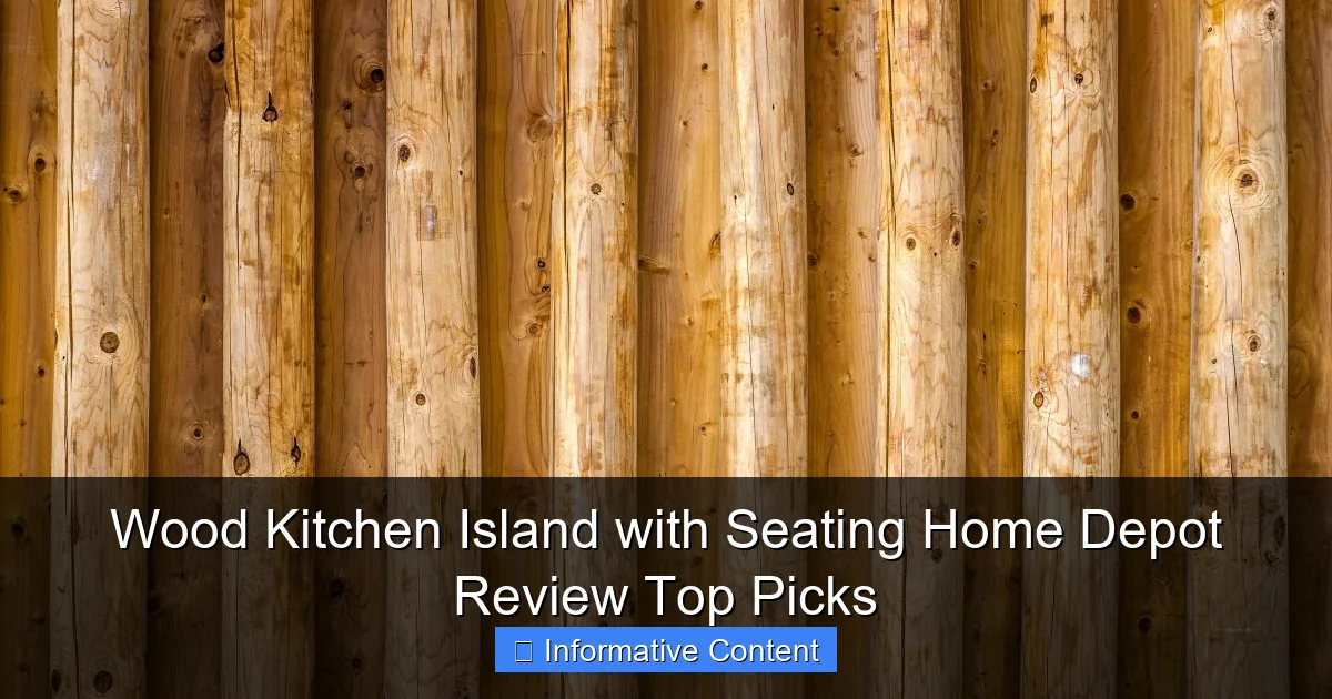 Wood Kitchen Island with Seating Home Depot Review Top Picks