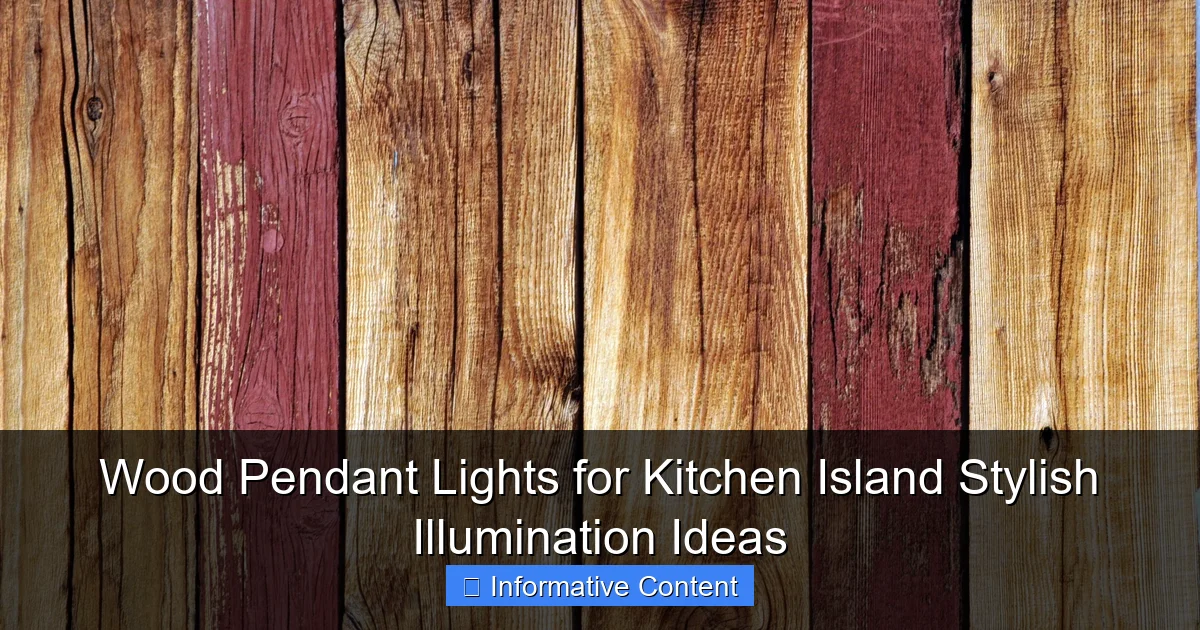 Wood Pendant Lights for Kitchen Island Stylish Illumination Ideas