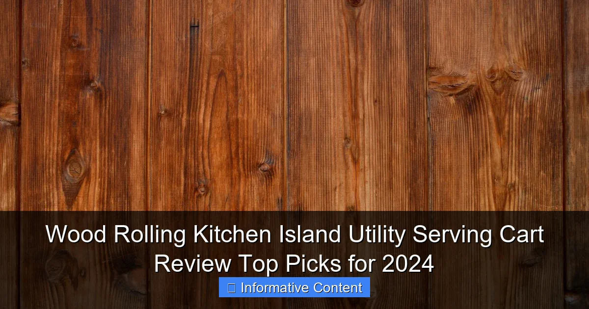 Wood Rolling Kitchen Island Utility Serving Cart Review Top Picks for 2024