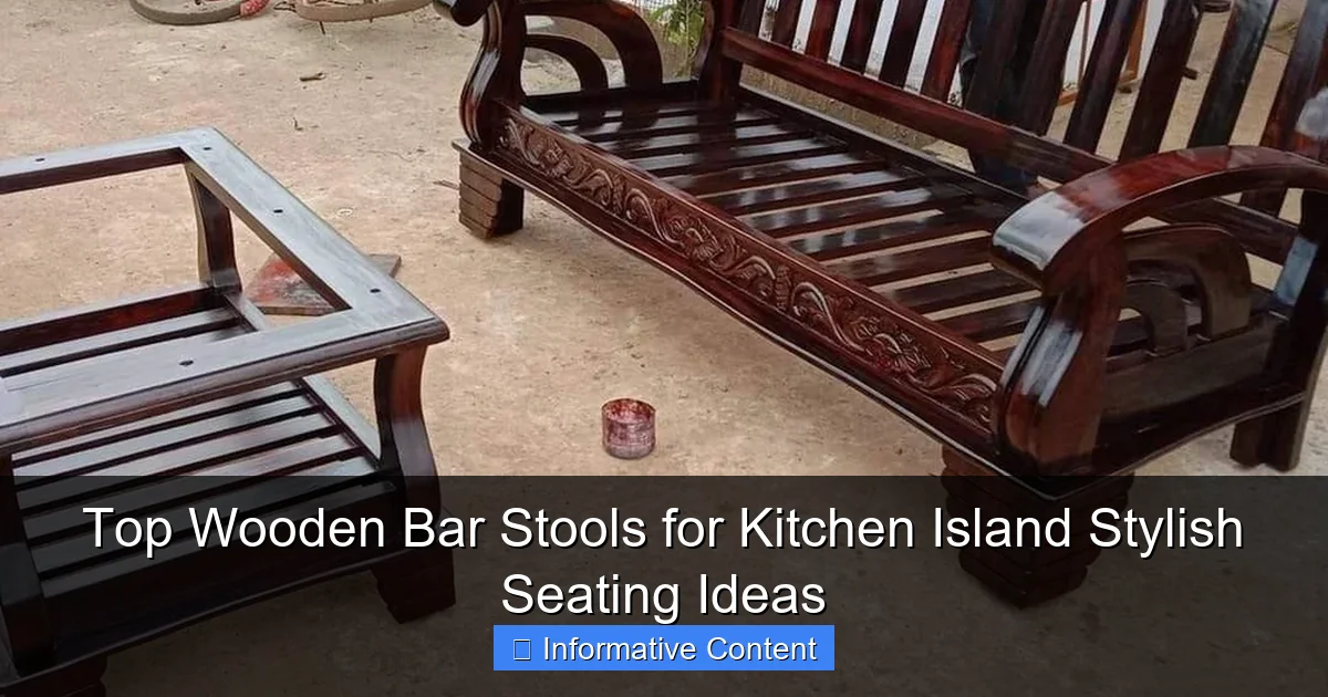 Top Wooden Bar Stools for Kitchen Island Stylish Seating Ideas