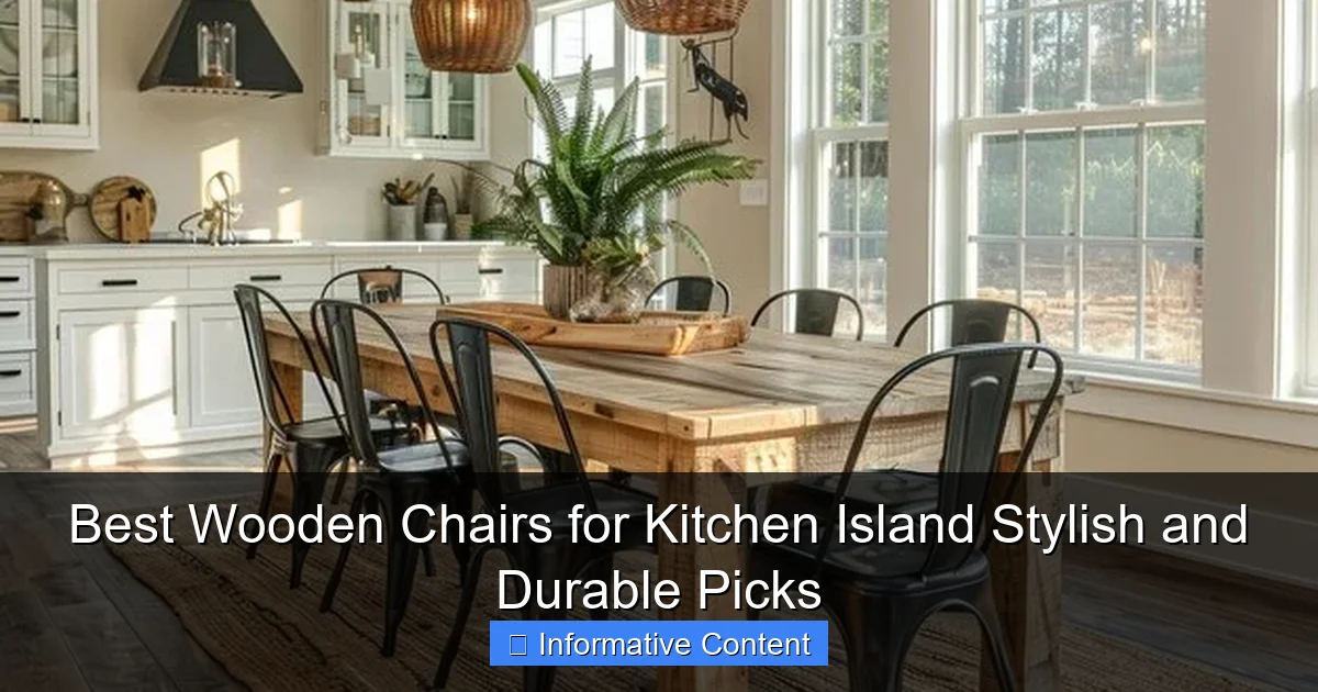 Best Wooden Chairs for Kitchen Island Stylish and Durable Picks