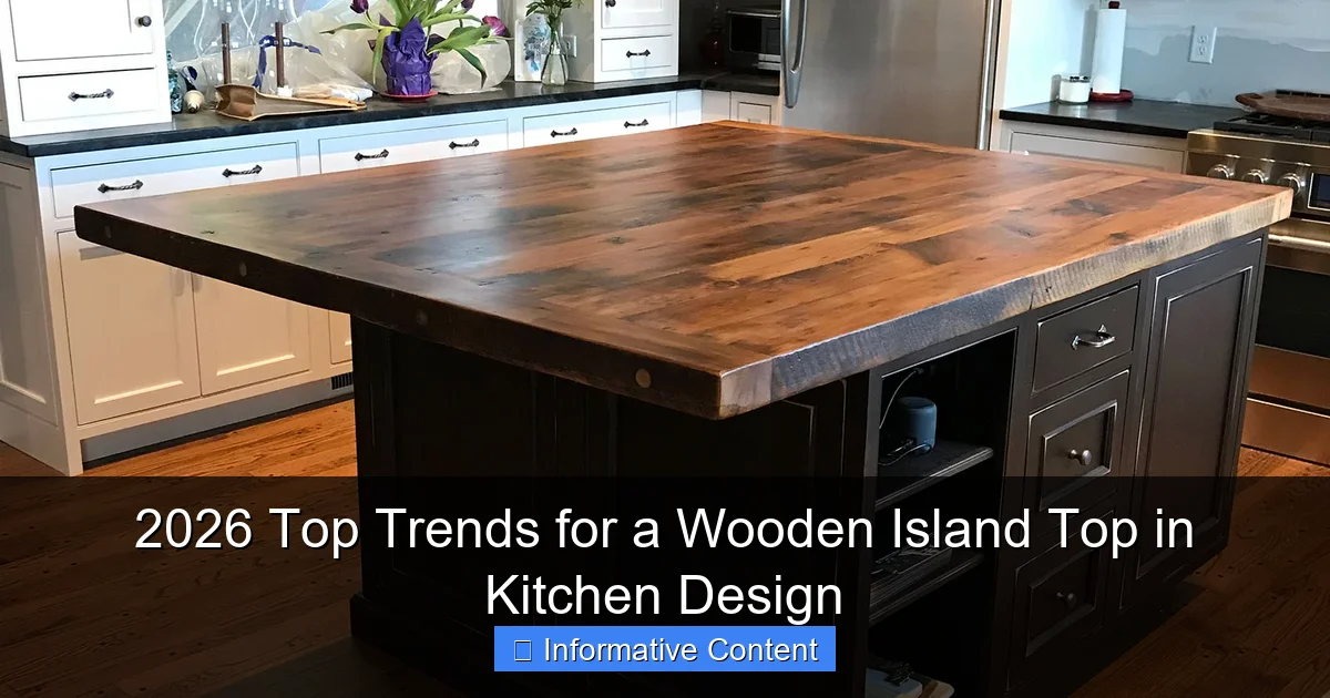 2026 Top Trends for a Wooden Island Top in Kitchen Design