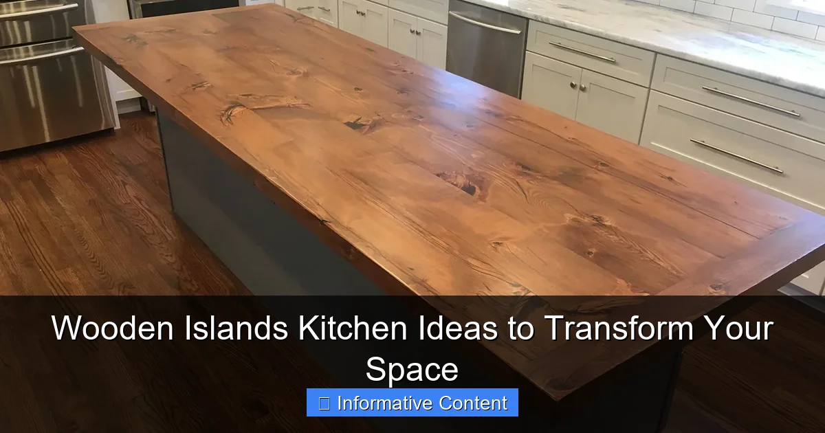 Wooden Islands Kitchen Ideas to Transform Your Space