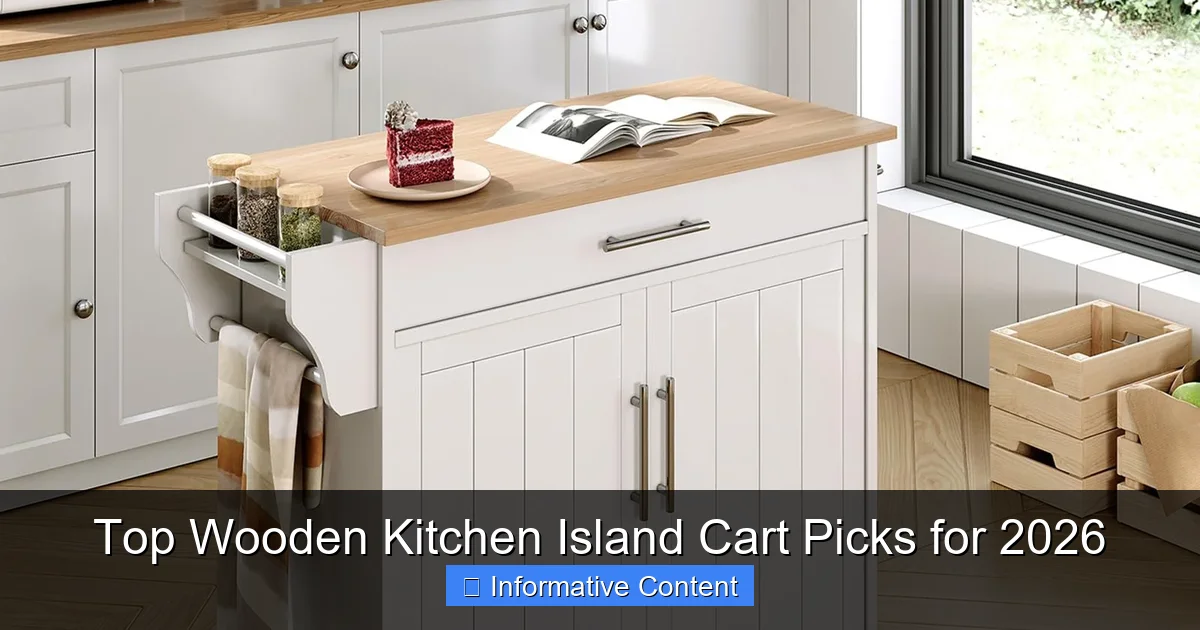 Top Wooden Kitchen Island Cart Picks for 2026