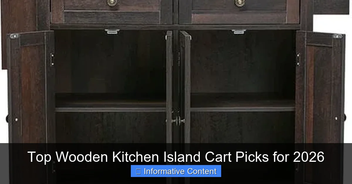 Top Wooden Kitchen Island Cart Picks for 2026