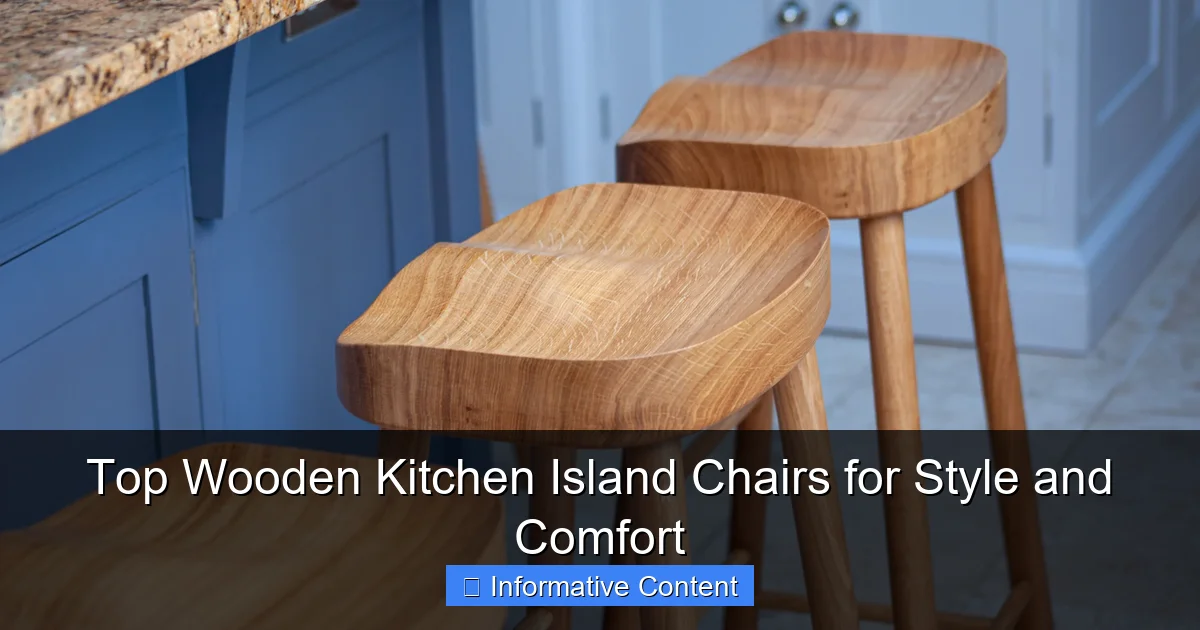 Top Wooden Kitchen Island Chairs for Style and Comfort