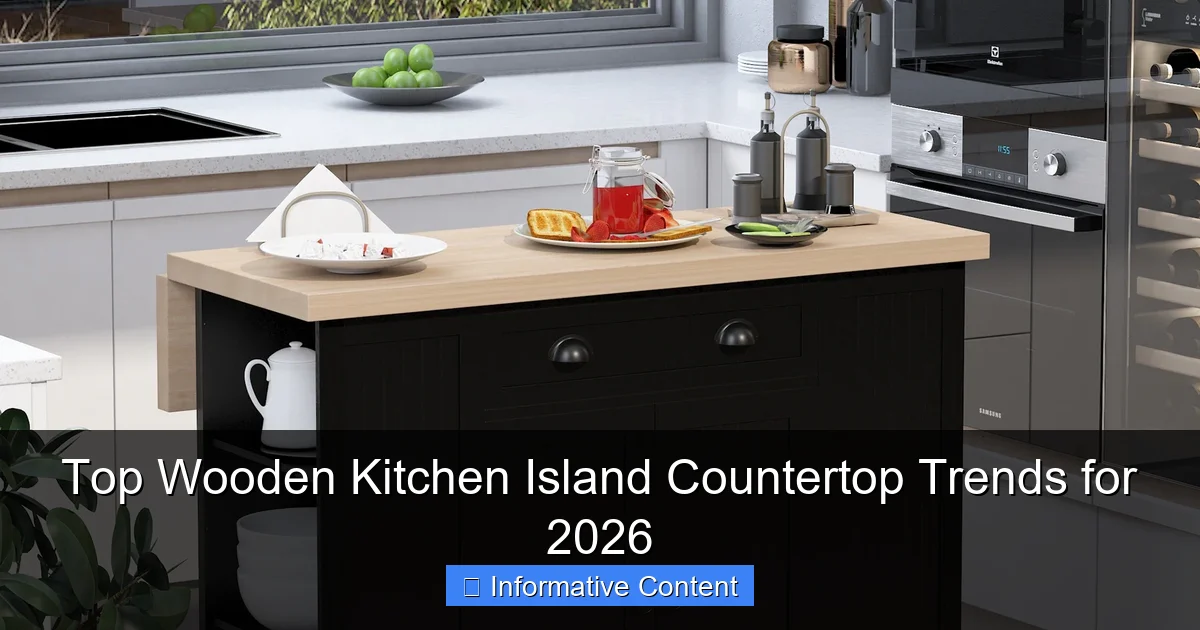 Top Wooden Kitchen Island Countertop Trends for 2026