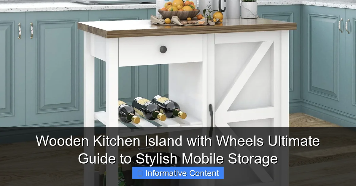 Wooden Kitchen Island with Wheels Ultimate Guide to Stylish Mobile Storage