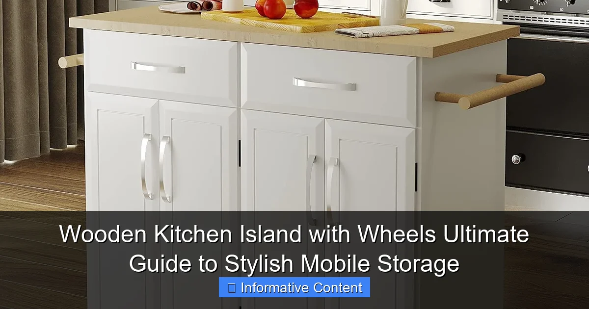 Wooden Kitchen Island with Wheels Ultimate Guide to Stylish Mobile Storage