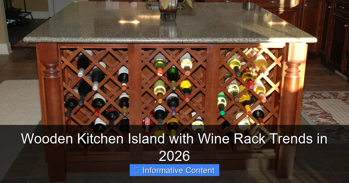 Wooden Kitchen Island with Wine Rack Trends in 2026