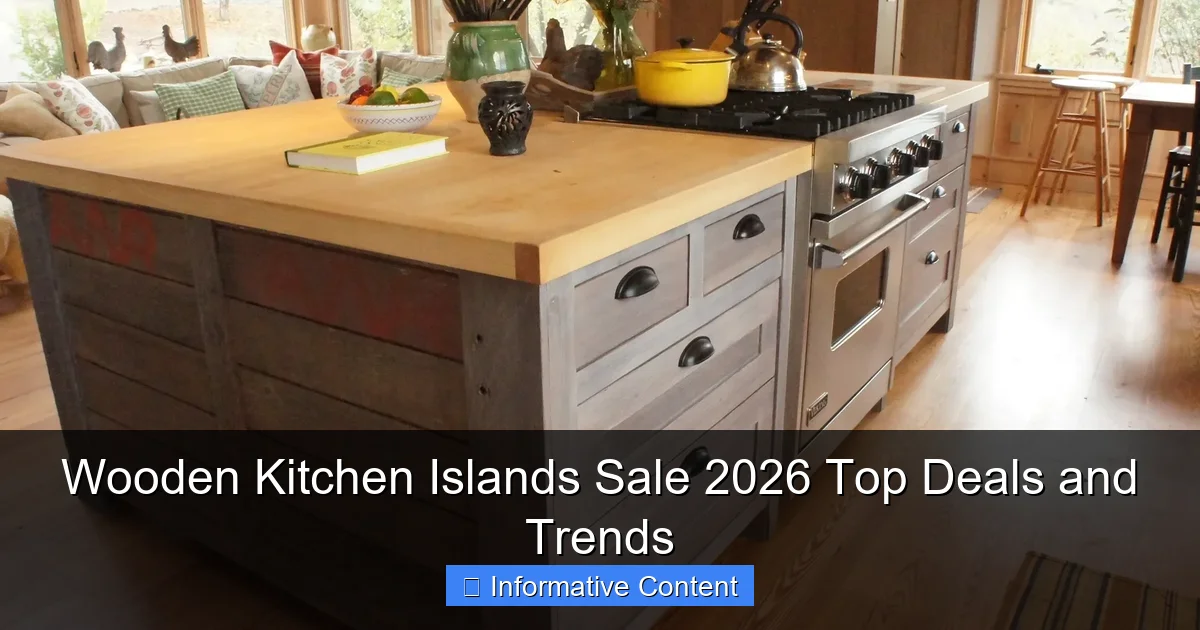 Wooden Kitchen Islands Sale 2026 Top Deals and Trends