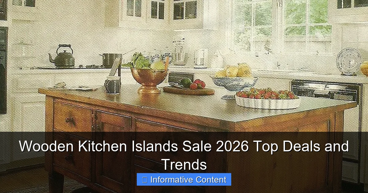 Wooden Kitchen Islands Sale 2026 Top Deals and Trends