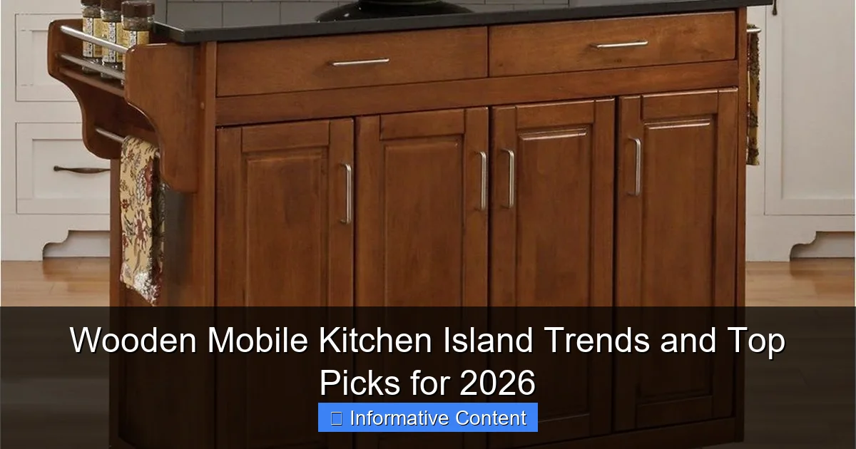 Wooden Mobile Kitchen Island Trends and Top Picks for 2026