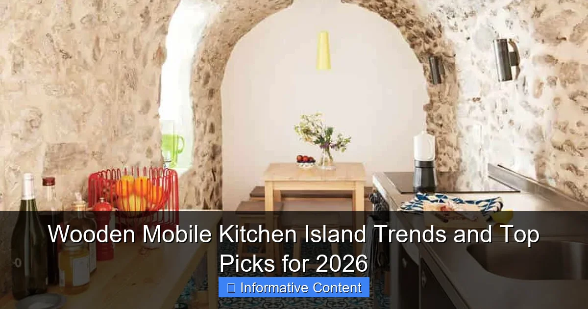 Wooden Mobile Kitchen Island Trends and Top Picks for 2026