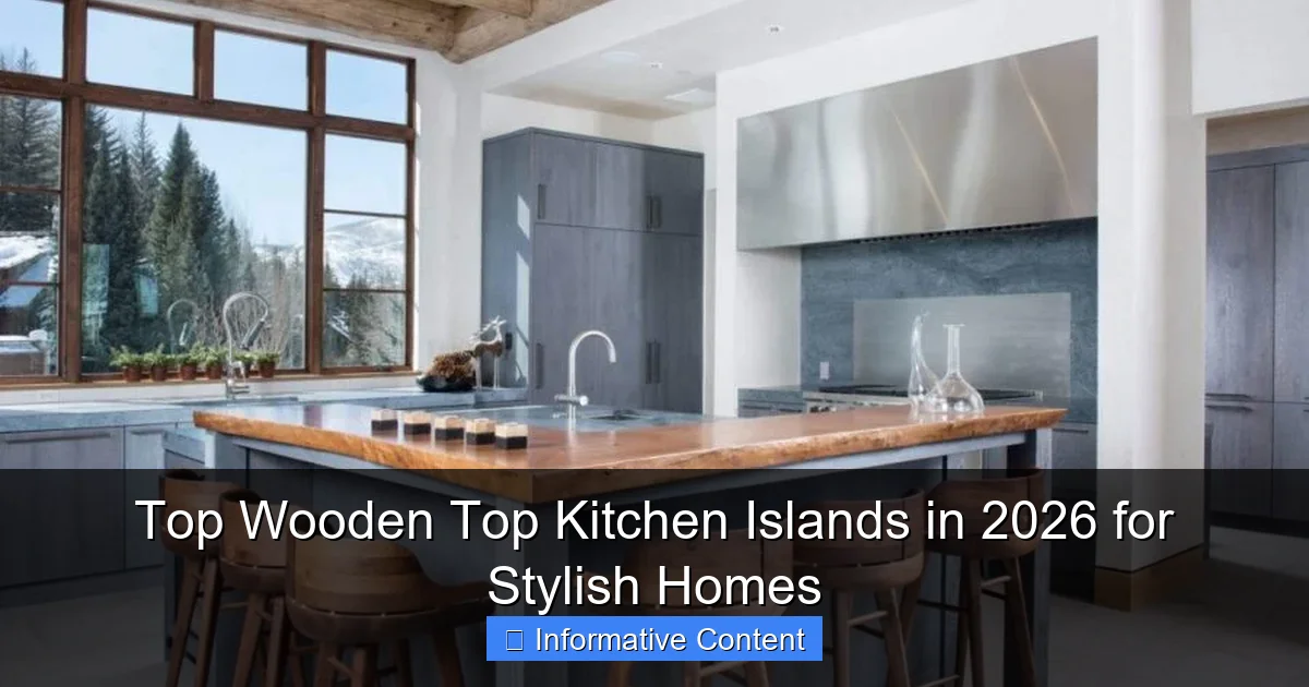 Top Wooden Top Kitchen Islands in 2026 for Stylish Homes