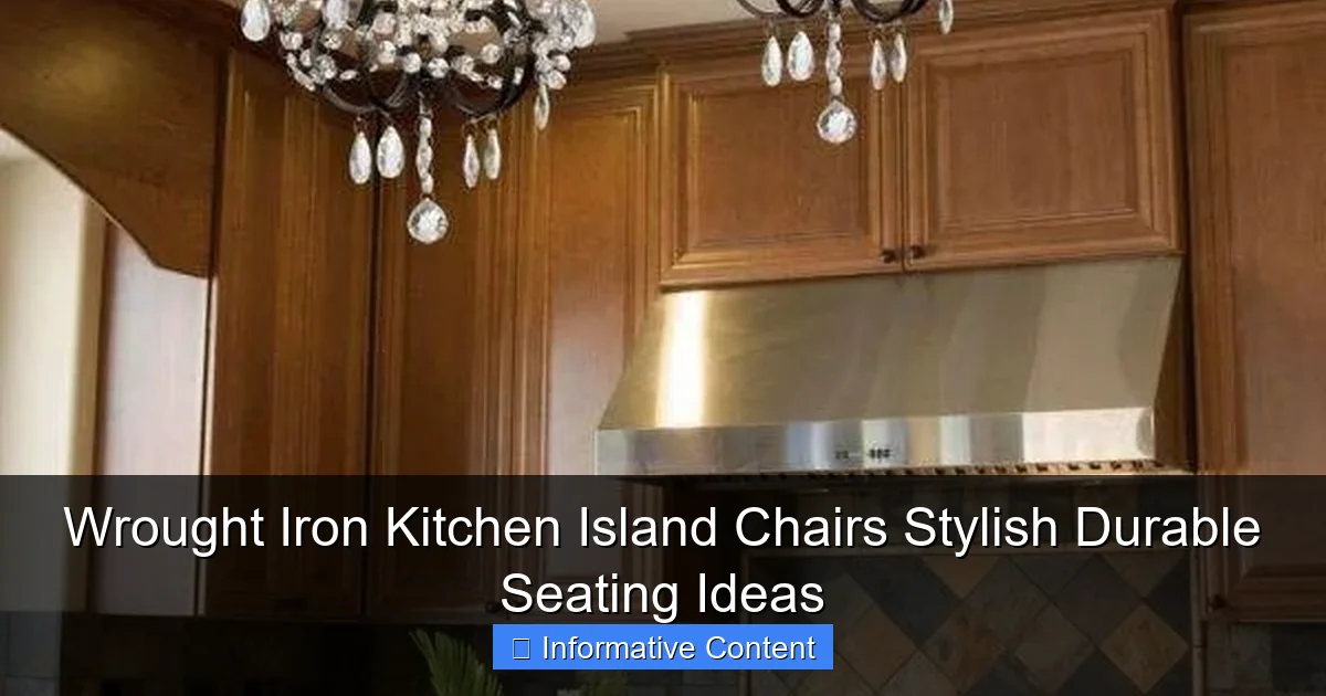 Wrought Iron Kitchen Island Chairs Stylish Durable Seating Ideas